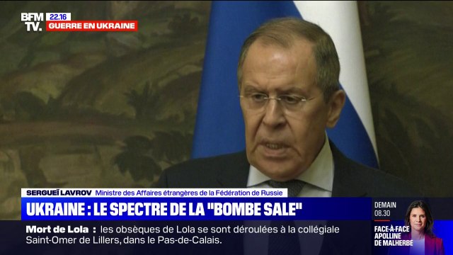 Sergueï Lavrov: Nous règlerons le problème de la 'bombe sale' jusqu'au bout