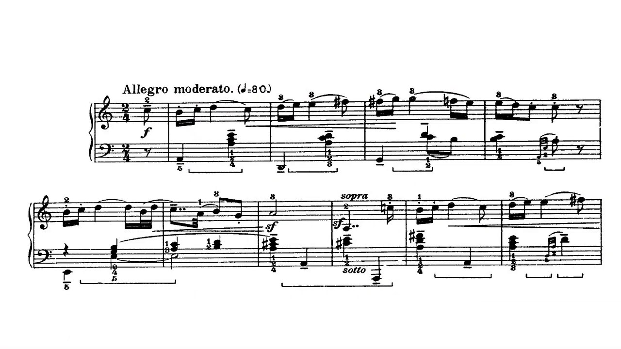 Béla Bartók - Romanian Folk Dances  Sz. 56   Piano Solo (with sheet music)