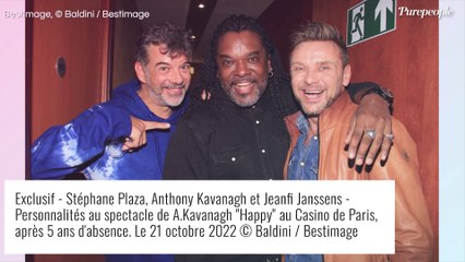 Stéphane Plaza complice avec Jeanfi Janssens, Séverine Ferrer beauté éternelle... pour applaudir Anthony Kavanagh