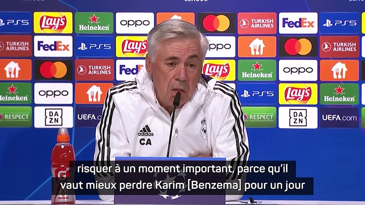 Groupe F - Ancelotti : "Vous ne voulez pas vous blesser ? Restez sur le canapé"