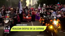 Realizan la Mega Procesión de Catrinas en la CDMX