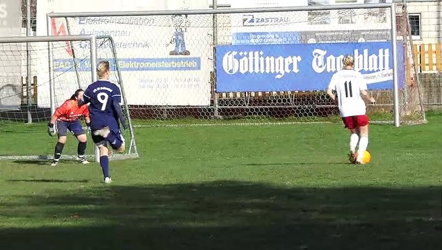 Das 1:1 für den FC Gleichen durch Jule Friedrichs gegen den VfL Olympia Duderstadt