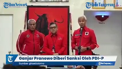 PDIP BERI SANGSI KEPADA GANJAR PRANOWO