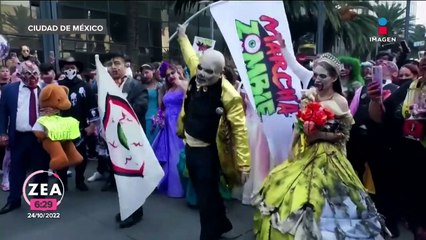 La Marcha Zombie 2022 regresó a la CDMX; así se vivió