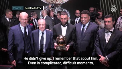 Zidane celebrates Benzema's long journey to Ballon d'Or