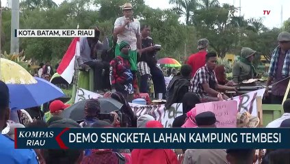 Demo Sengketa Lahan Kampung Tembesi
