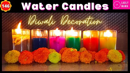 Water Candles Diwali Decoration