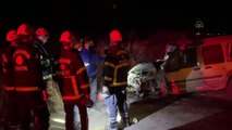 Nevşehir'de art arda iki tırla çarpışan hafif ticari aracın sürücüsü öldü