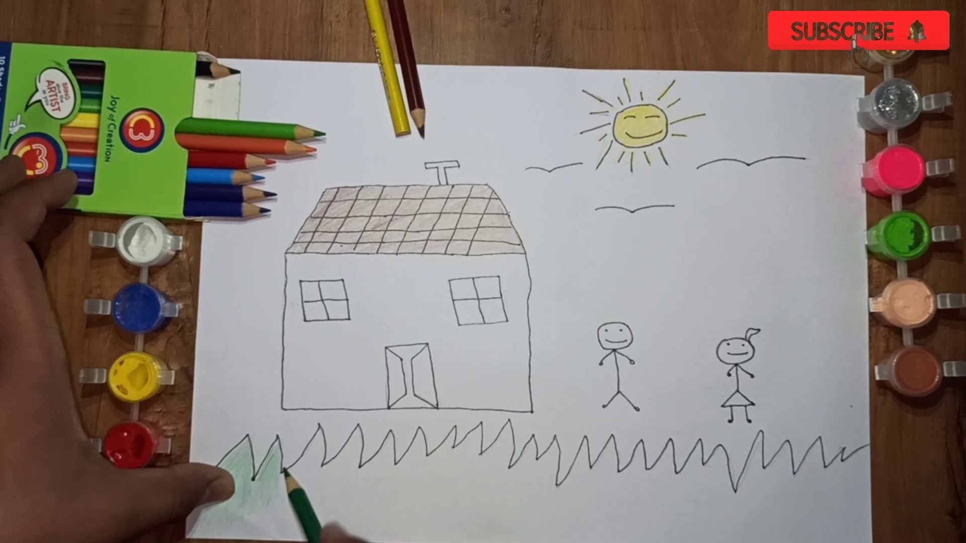 HOW TO DRAW A HOUSE,EASY DRAWING,STEP BY STEP DRAWING FOR KIDS,EASY ART -  video Dailymotion