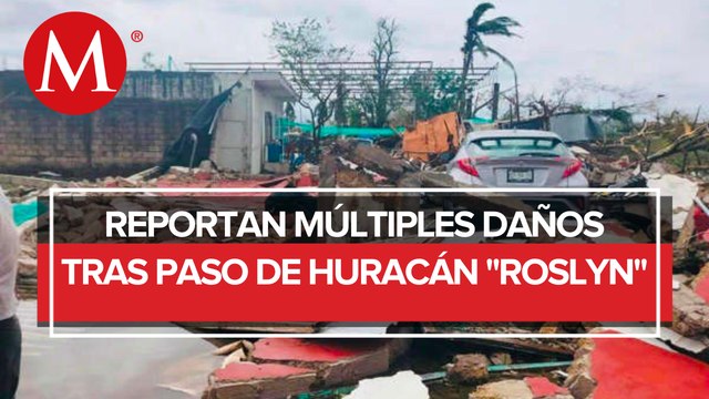 Paso de huracán 'Roslyn' en Nayarit deja tres muertos y graves daños