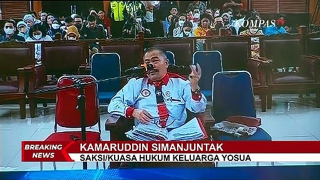 Kamaruddin Simanjuntak Ungkap dalam Persidangan Bahwa Yosua Tahu Dirinya Akan Dibunuh