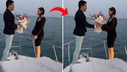 Evlilik teklifini lüks yatta alan kız, başına gelenler yüzünden büyük korku yaşadı