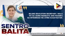 VP at DepEd Sec. Sara Duterte, pinasinungalingan ang alegasyon na umano’y rebranding ng Martial Law