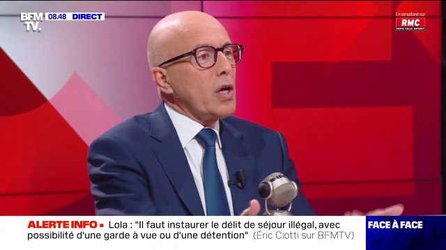 Éric Ciotti: On fera appliquer les OQTF au delà de 6%