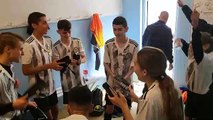 Célébration de la 1ère Victoire, à l'extérieur, de la U15 II