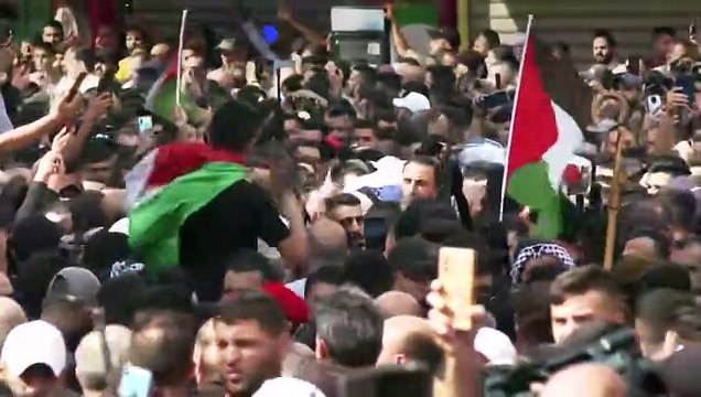 الآلاف يشاركون في تشييع ستة فلسطينيين قتلوا خلال عملية عسكرية إسرائيلية في الضفة الغربية