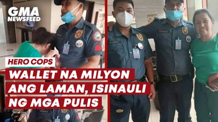 Video herunterladen: Wallet na milyon ang laman, isinauli ng mga pulis | GMA News Feed