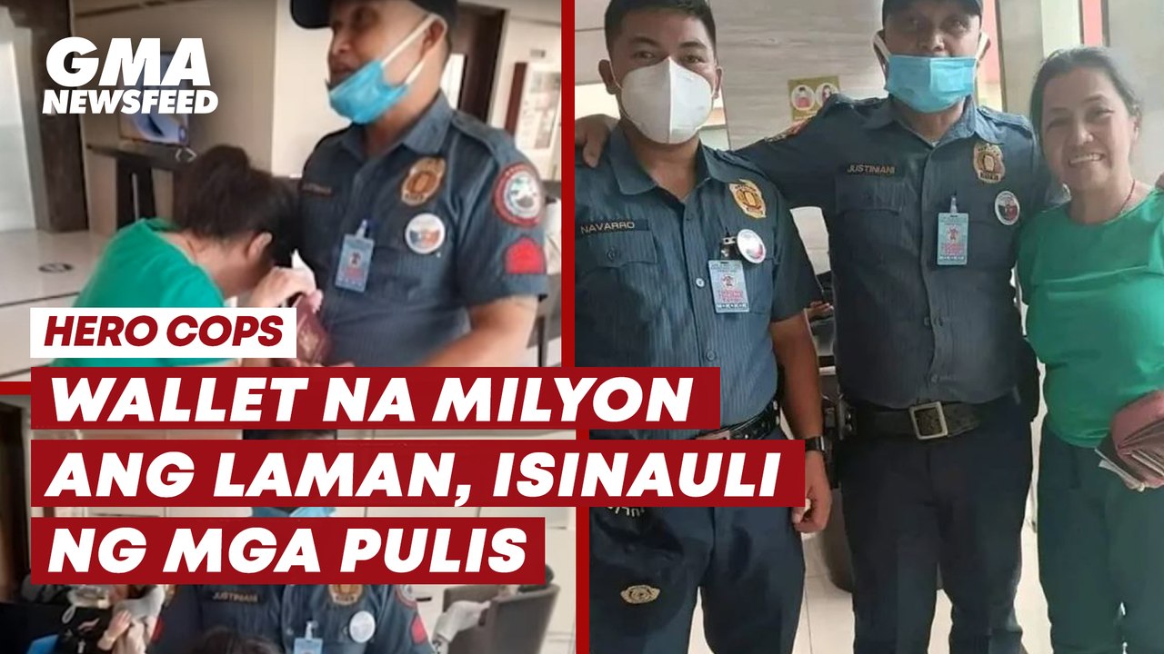 Wallet na milyon ang laman, isinauli ng mga pulis | GMA News Feed
