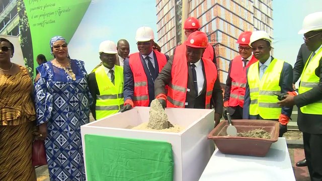 Kobenan Kouassi Adjoumani lance les travaux de construction de l'immeuble Le Paysan