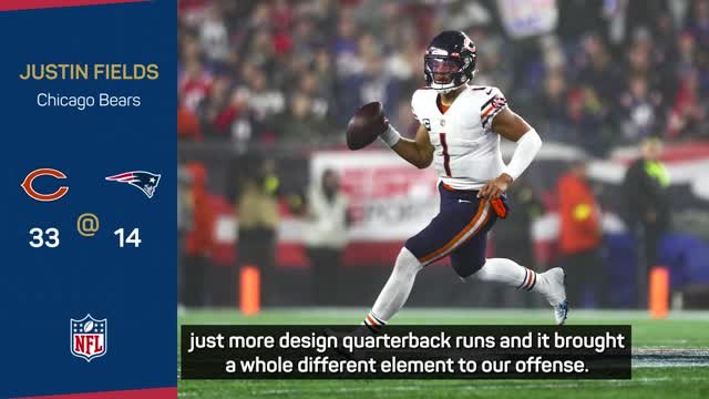 Fields hints at bright Bears future in Patriots drubbing