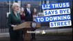 Liz Truss says goodbye to Downing Street