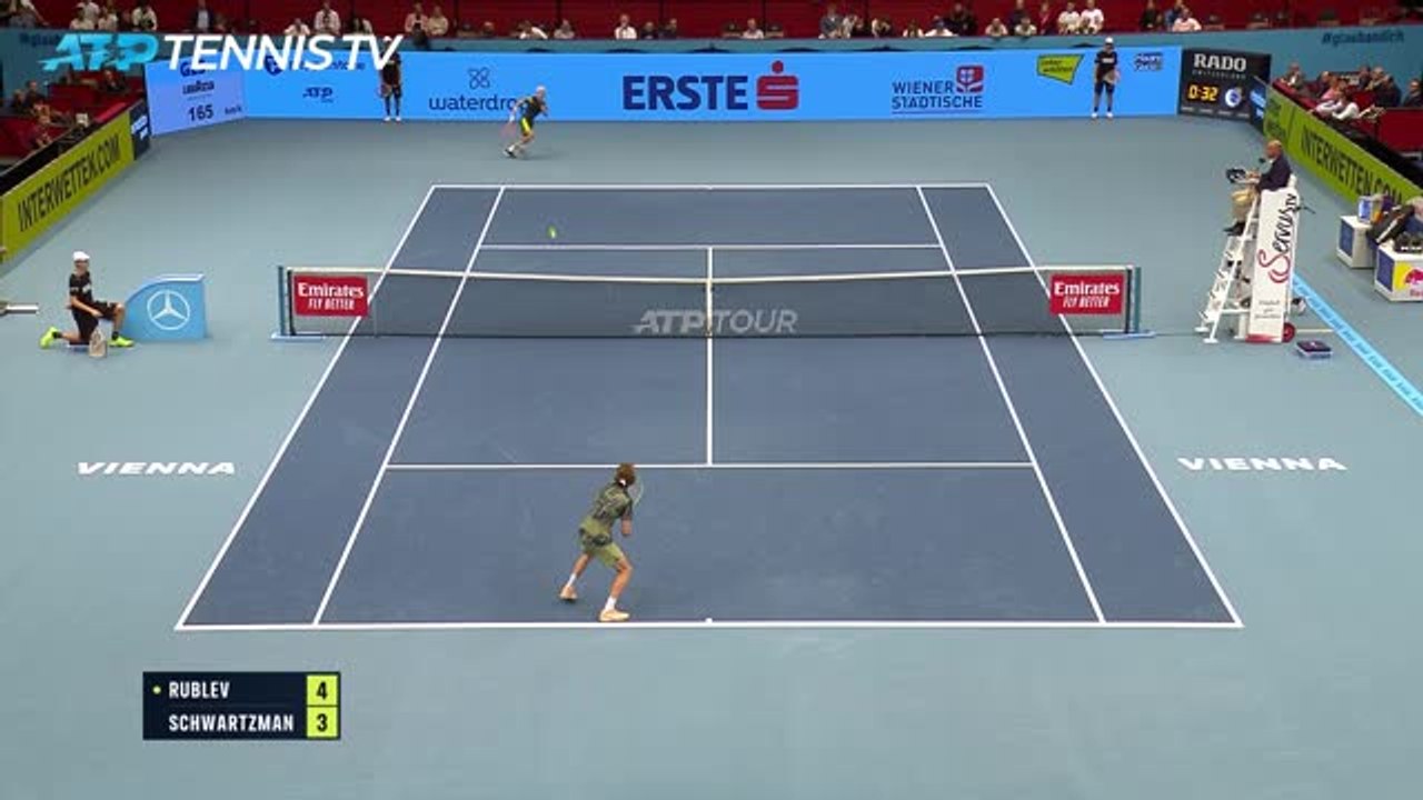 Highlights: Schwartzman chancenlos gegen Rublev