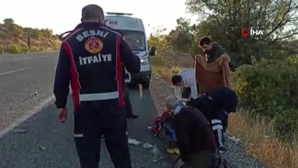 Otomobilin çarptığı araç takla attı: 2 yaralı