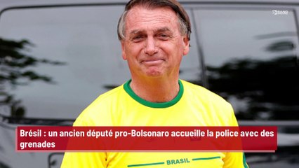 Brésil : un ancien député pro-Bolsonaro accueille la police avec des grenades !