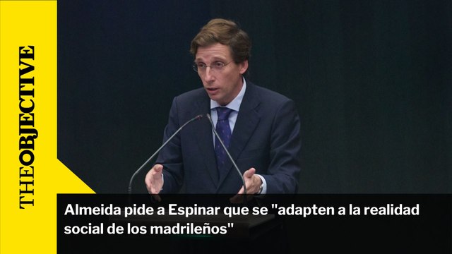 Almeida pide a Espinar que se adapten a la realidad social de los madrileños