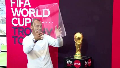 World Cup trophy welcomed in Brazil