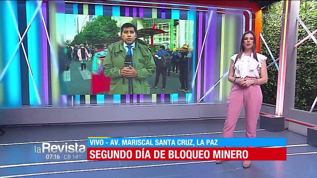 Mineros cooperativistas cumplen su segundo día de bloqueo en La Paz tras fracaso en el diálogo