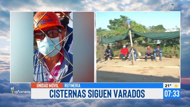 Choferes de cisternas exigen la carga de combustible para distribuir a surtidores de la ciudad de Santa Cruz