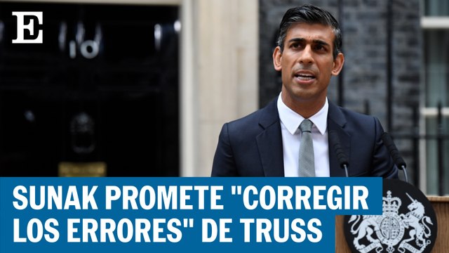 Las primeras palabras de Rishi Sunak, el nuevo primer ministro británico