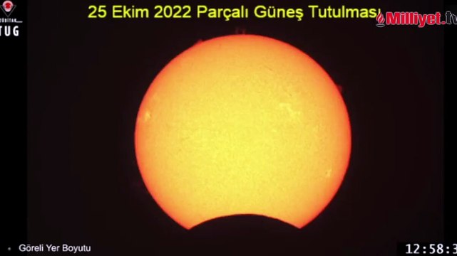 Parçalı Güneş tutulması böyle görüntülendi