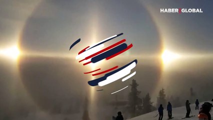 Parçalı güneş tutulmasının nadir görülen görüntüsü viral oldu