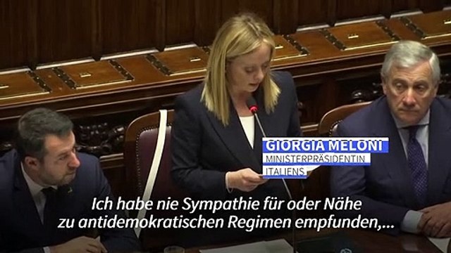 Italiens neue Ministerpräsidentin distanziert sich vom Faschismus