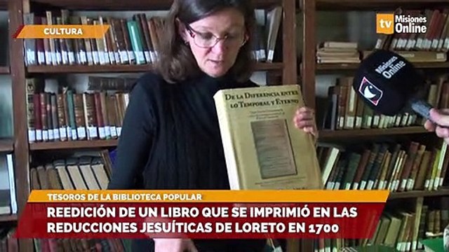 Reedición de un libro que se imprimió en las reducciones jesuíticas de loreto en 1700