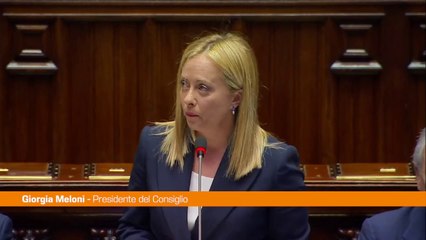 Meloni "Il nostro è un governo che rappresenta il voto del popolo"