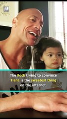 Dwayne Johnson Convincing His Daughter That He Is Maui Is Super Cute #Shorts