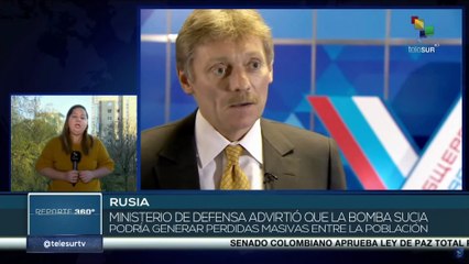Rusia considerará empleo de bomba sucia por parte de Ucrania como acto de terrorismo nuclear