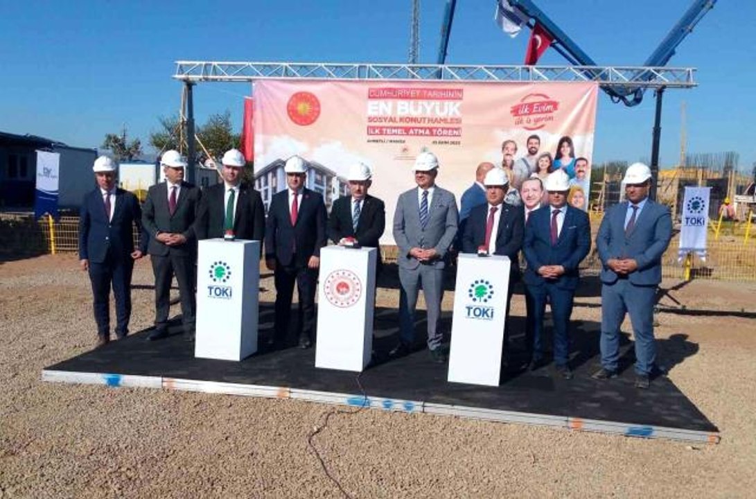 "İlk Evim, İlk İş Yerim" ile "İlk Evim Arsa" projelerinin ilk temeli atıldı