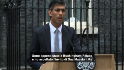 Primo discorso neo premier GB Rishi Sunak puntato sull'economia