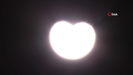 Parçalı güneş tutulması böyle görüntülendi