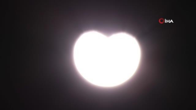 Parçalı güneş tutulması böyle görüntülendi