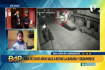Piden ayuda para encontrar a niña de 8 años en SJL: salió a botar la basura, pero no regresó