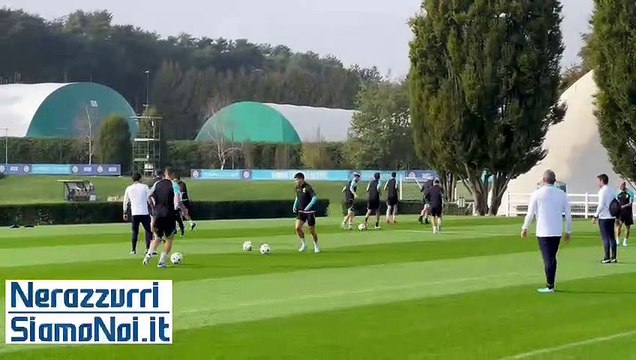 Inter, le immagini della rifinitura prima del Viktoria Plzen