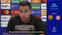 Rueda de prensa de Eric García en la previa del Barcelona-Bayern