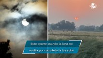 Así se vio el impresionante eclipse parcial de Sol