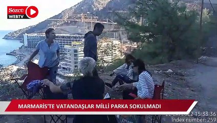 Marmaris’te vatandaşlar milli parka sokulmadı