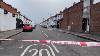 Download Video: Police cordon off east London road after two killed in triple shooting